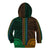 African Dashiki Kid Hoodie With Polynesian Pattern - Half Green and Gold LT9 - Polynesian Pride