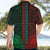 African Dashiki Hawaiian Shirt With Polynesian Pattern - Half Green and Red LT9 - Polynesian Pride