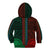 African Dashiki Kid Hoodie With Polynesian Pattern - Half Green and Red LT9 - Polynesian Pride