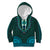 African Dashiki Kid Hoodie With Tapa Pattern - Teal LT9 Teal - Polynesian Pride