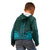 African Dashiki Kid Hoodie With Tapa Pattern - Teal LT9 - Polynesian Pride