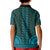 African Dashiki Kid Polo Shirt With Tapa Pattern - Teal LT9 - Polynesian Pride