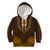 African Dashiki Kid Hoodie With Tapa Pattern - Gold LT9 Gold - Polynesian Pride