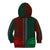 African Dashiki Kid Hoodie With Tapa Pattern - Half Green and Red LT9 - Polynesian Pride