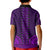 African Dashiki Kid Polo Shirt With Tapa Pattern - Purple LT9 - Polynesian Pride