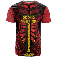 Independen Stet bilong Papua Niugini 1975 T Shirt Red Tribal Papua New Guinea Province Flag LT9 - Polynesian Pride