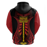 Independen Stet bilong Papua Niugini 1975 Zip Hoodie Red Tribal Papua New Guinea Province Flag LT9 - Polynesian Pride
