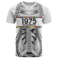 Independen Stet bilong Papua Niugini 1975 T Shirt White Tribal Papua New Guinea Province Flag LT9 White - Polynesian Pride