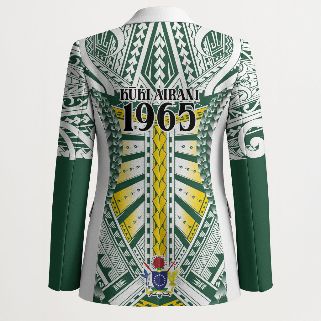 Cook Islands 1965 National Pride Blazer White Tribal Pattern LT9 - Polynesian Pride