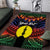 Personalised New Caledonia All Saints Day Area Rug Candle Light with Polynesian Style