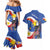 Personalized Filipino-American Couples Matching Mermaid Dress and Hawaiian Shirt Philippines Coat Of Arms with Bald Eagle