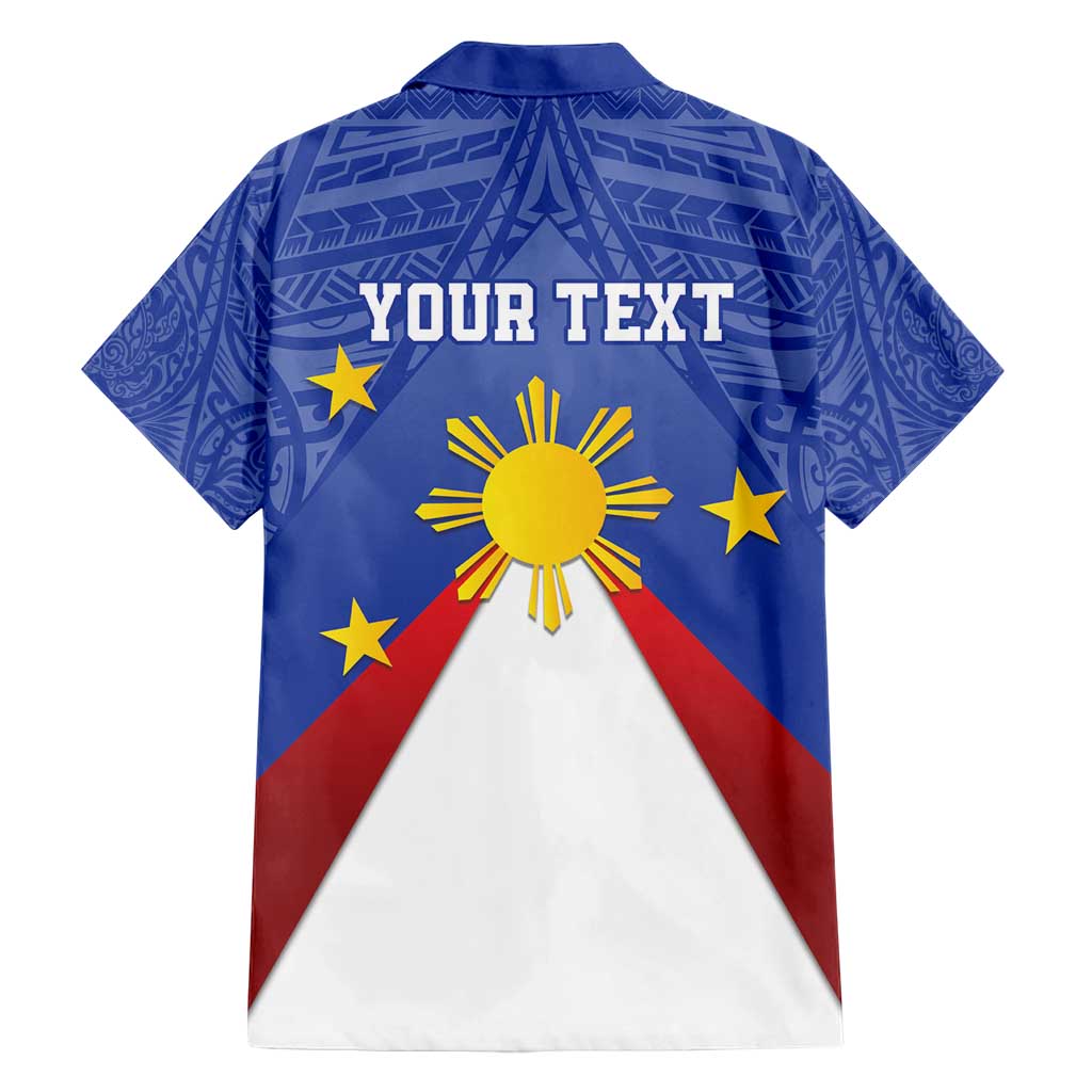 Personalized Pilipinas Eight-Rayed Sun Family Matching Short Sleeve Bodycon Dress and Hawaiian Shirt Philippines Map With Polynesian Style