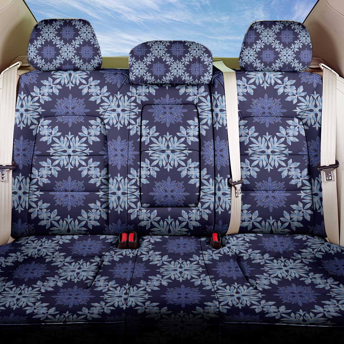 Palaka Hawaiian Quilt Seamless Pattern Back Car Seat Cover - Polynesian Pride