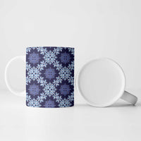 Palaka Hawaiian Quilt Seamless Pattern Ceramic Mug LT9 - Polynesian Pride