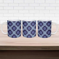 Palaka Hawaiian Quilt Seamless Pattern Ceramic Mug LT9 - Polynesian Pride