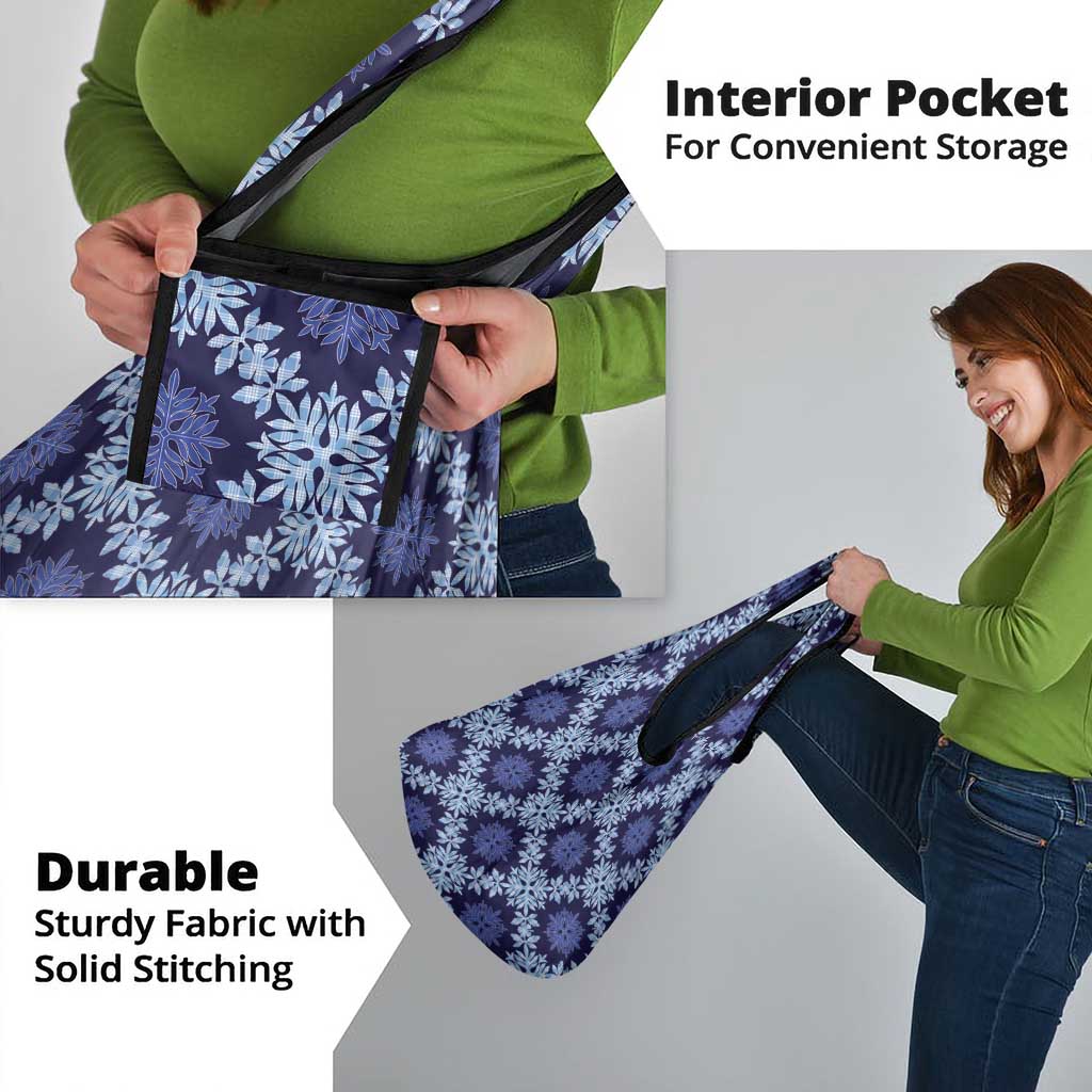 Palaka Hawaiian Quilt Seamless Pattern Grocery Bag - Polynesian Pride