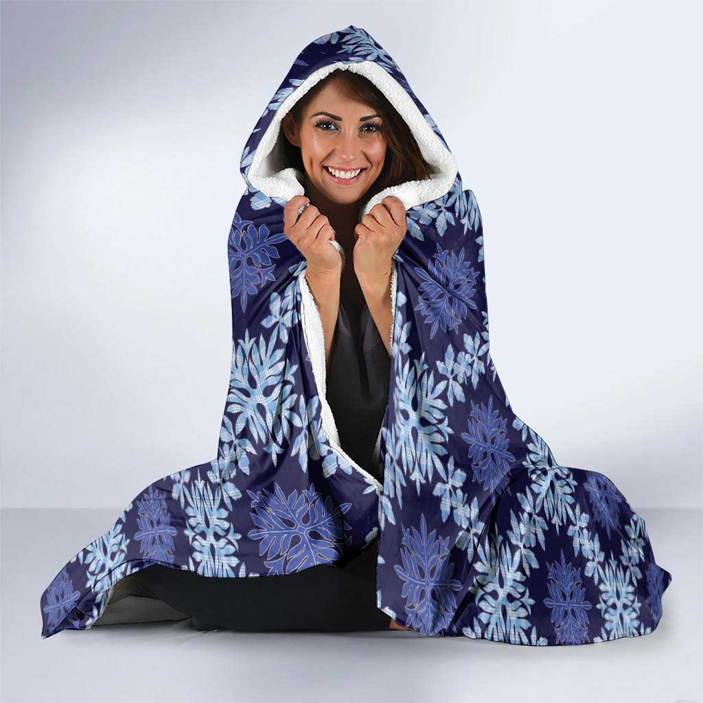 Palaka Hawaiian Quilt Seamless Pattern Hooded Blanket LT9 - Polynesian Pride
