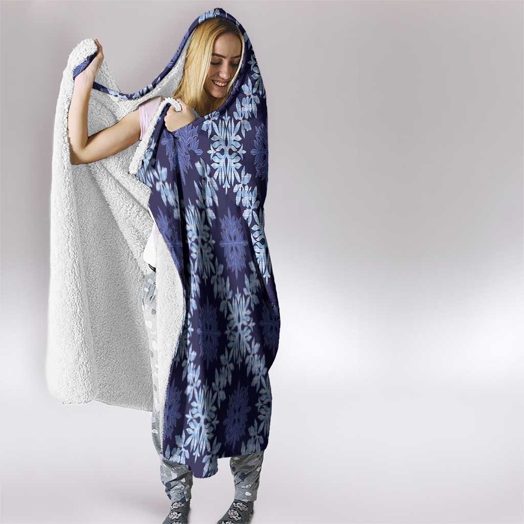 Palaka Hawaiian Quilt Seamless Pattern Hooded Blanket LT9 - Polynesian Pride