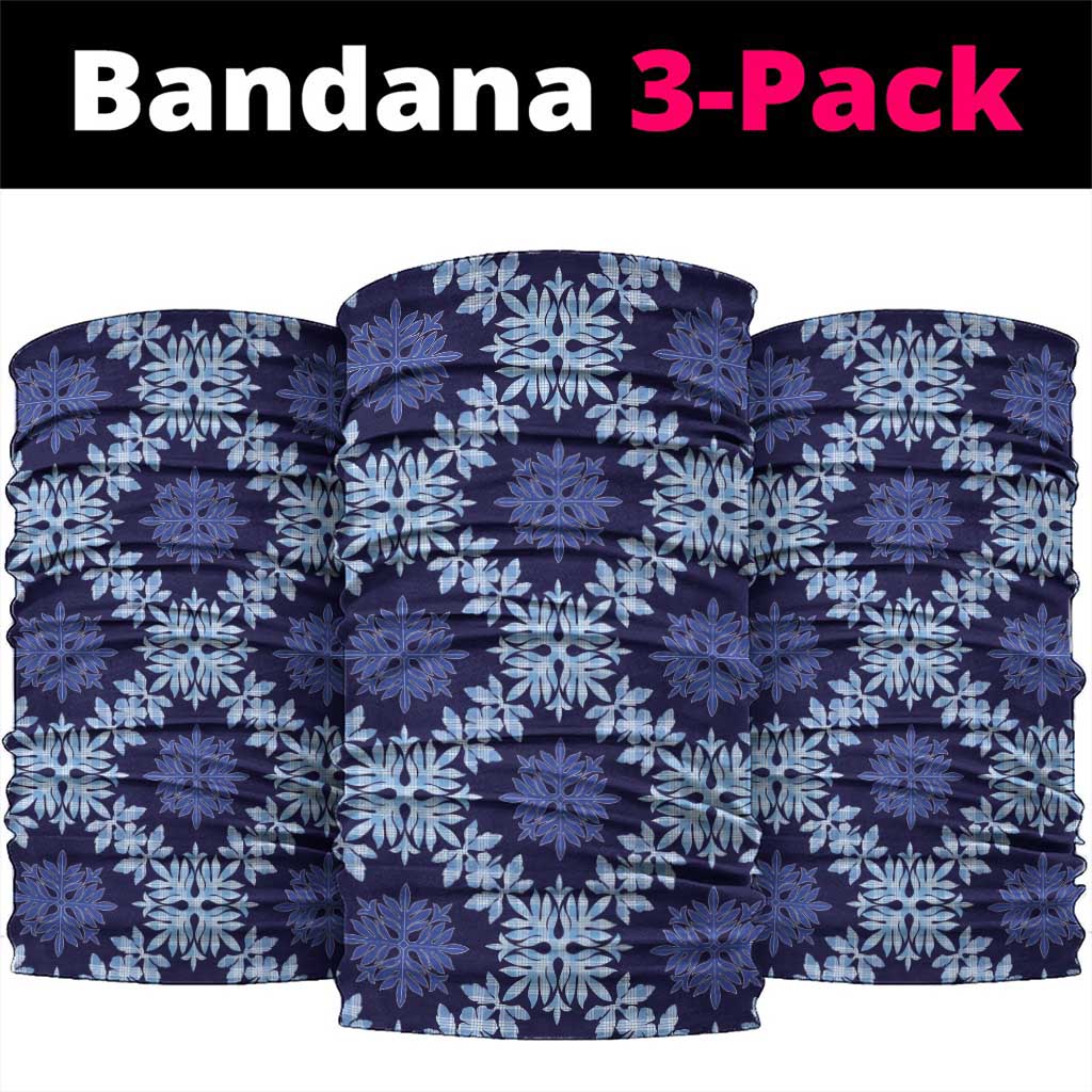 Palaka Hawaiian Quilt Seamless Pattern Neck Gaiter LT9 package One Size: 25*50cm Blue - Polynesian Pride
