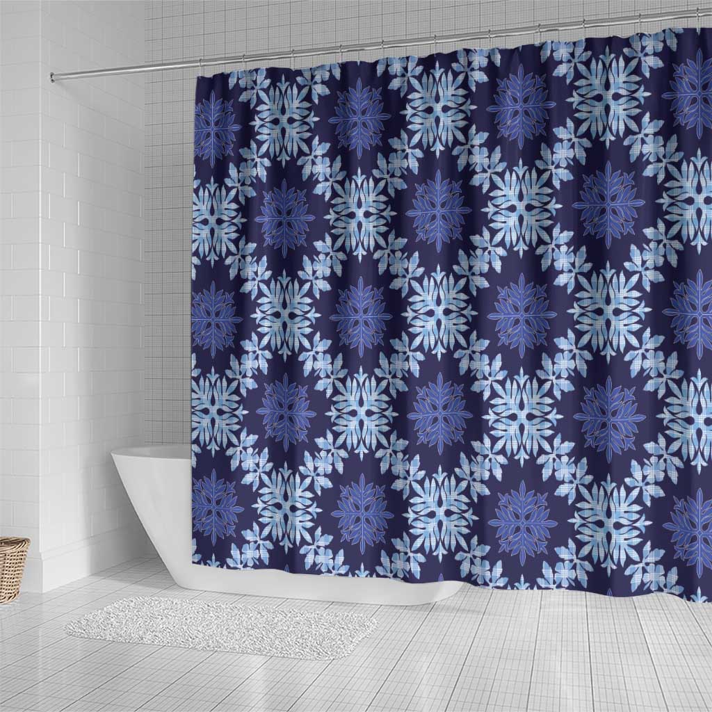 Palaka Hawaiian Quilt Seamless Pattern Shower Curtain LT9 - Polynesian Pride