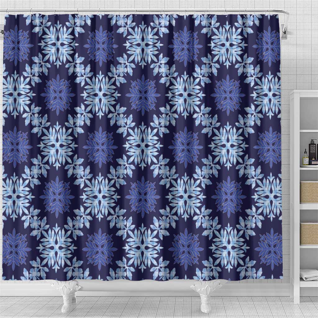 Palaka Hawaiian Quilt Seamless Pattern Shower Curtain LT9 - Polynesian Pride