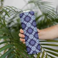 Palaka Hawaiian Quilt Seamless Pattern Skinny Tumbler - Polynesian Pride