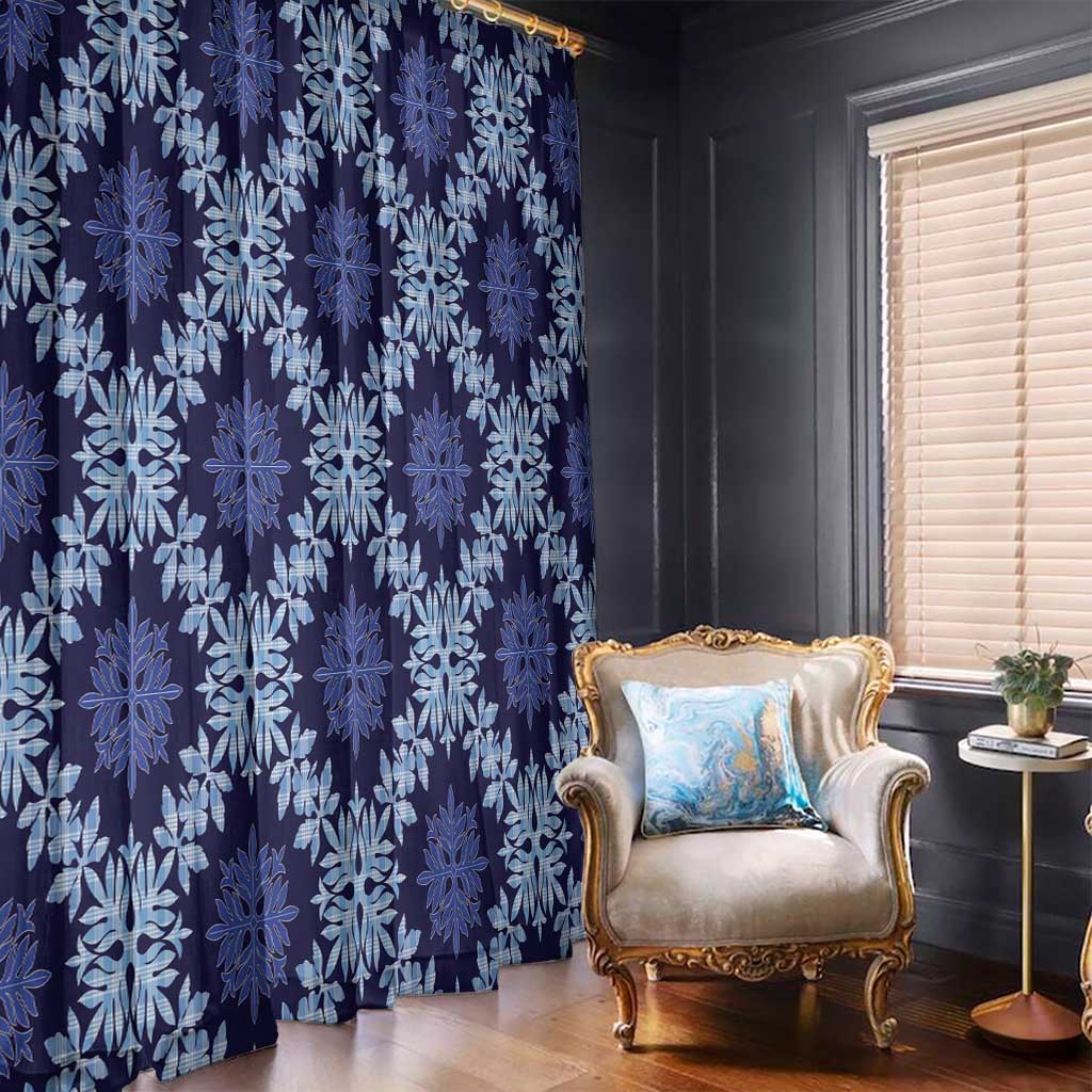 Palaka Hawaiian Quilt Seamless Pattern Window Curtain LT9 - Polynesian Pride