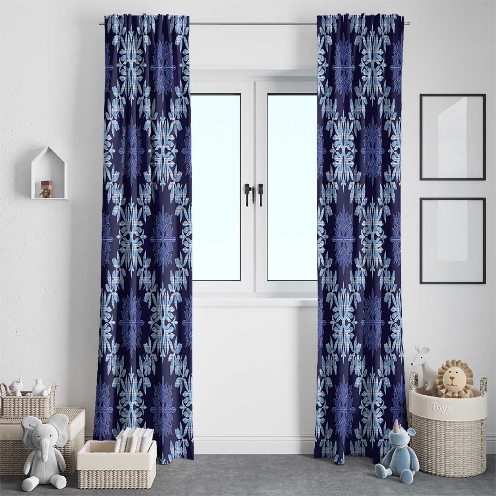 Palaka Hawaiian Quilt Seamless Pattern Window Curtain LT9 - Polynesian Pride