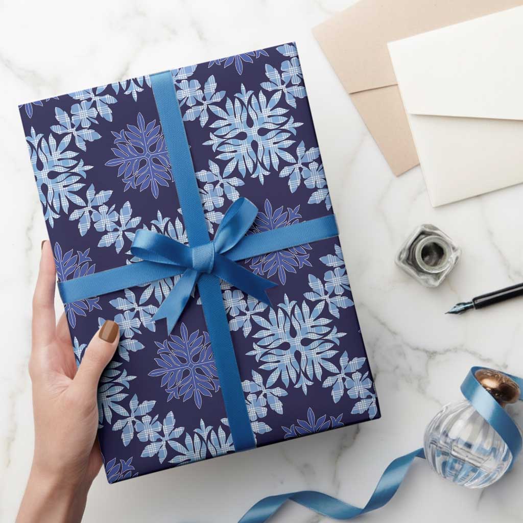 Palaka Hawaiian Quilt Seamless Pattern Wrapping Paper - Polynesian Pride