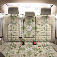 Squares Maile Leaf Back Car Seat Cover Beige Palaka Hawaiian Quilt Pattern LT9 - Polynesian Pride