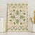 Squares Maile Leaf Canvas Wall Art Beige Palaka Hawaiian Quilt Pattern - Polynesian Pride