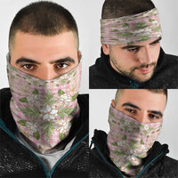 Squares Maile Leaf Neck Gaiter Pink Palaka Hawaiian Quilt Pattern LT9 - Polynesian Pride