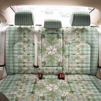 Squares Maile Leaf Back Car Seat Cover Turquoise Palaka Hawaiian Quilt Pattern LT9 - Polynesian Pride