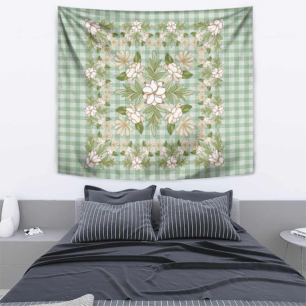 Squares Maile Leaf Tapestry Turquoise Palaka Hawaiian Quilt Pattern LT9 - Polynesian Pride