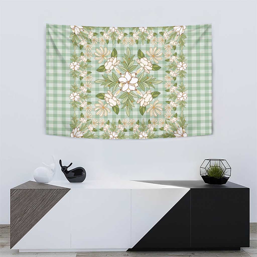 Squares Maile Leaf Tapestry Turquoise Palaka Hawaiian Quilt Pattern LT9 - Polynesian Pride