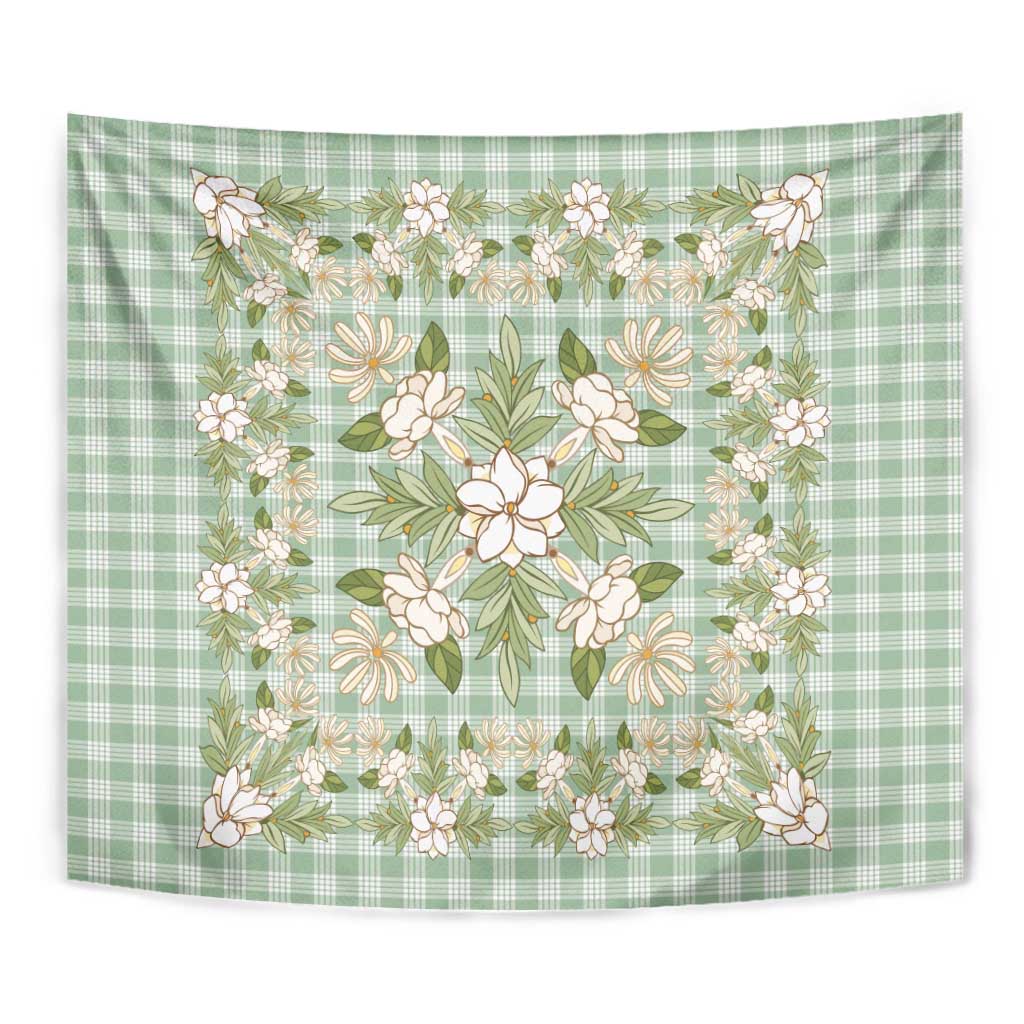Squares Maile Leaf Tapestry Turquoise Palaka Hawaiian Quilt Pattern LT9 - Polynesian Pride