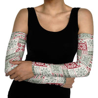 Mele Kalikimaka Hawaii Christmas Arm Sleeves Aloha Spirit with Hawaiian Quilt Pattern - Polynesian Pride