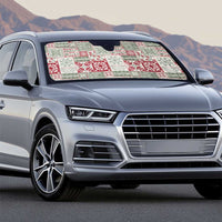 Mele Kalikimaka Hawaii Christmas Auto Sun Shade Aloha Spirit with Hawaiian Quilt Pattern - Polynesian Pride