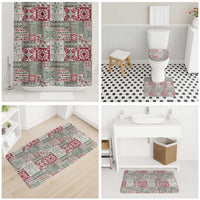 Mele Kalikimaka Hawaii Christmas Bathroom Set Aloha Spirit with Hawaiian Quilt Pattern - Polynesian Pride