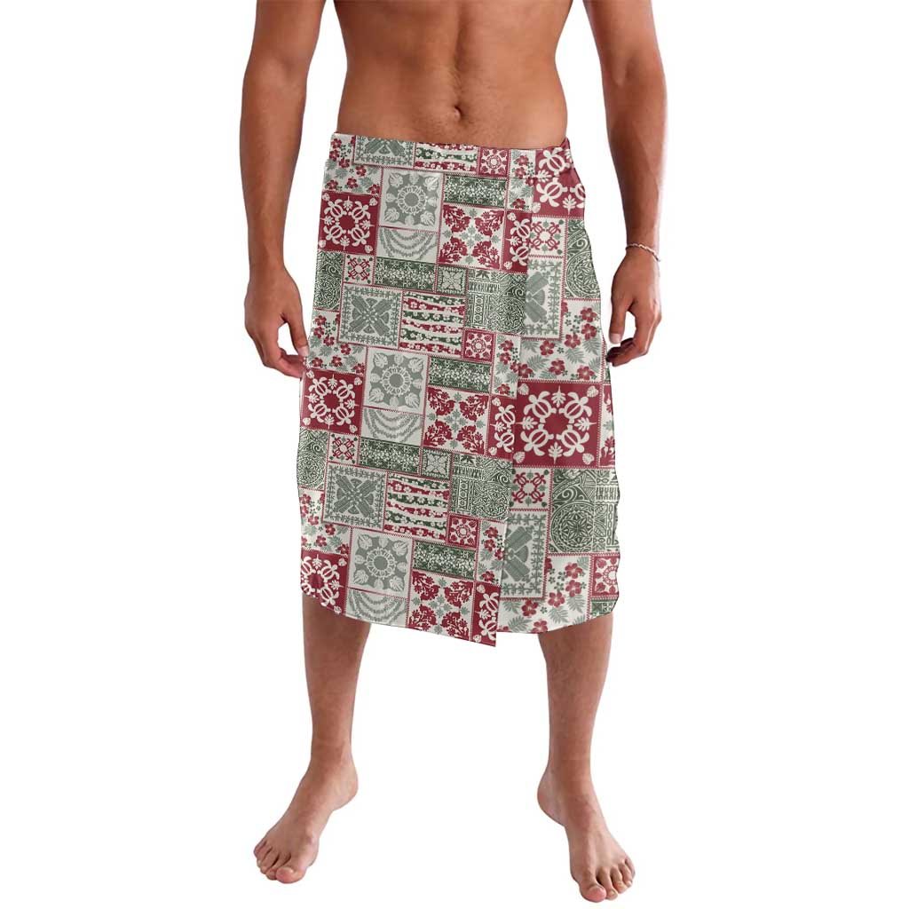 Mele Kalikimaka Hawaii Christmas Lavalava Aloha Spirit with Hawaiian Quilt Pattern - Polynesian Pride
