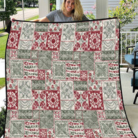 Mele Kalikimaka Hawaii Christmas Quilt Aloha Spirit with Hawaiian Quilt Pattern - Polynesian Pride