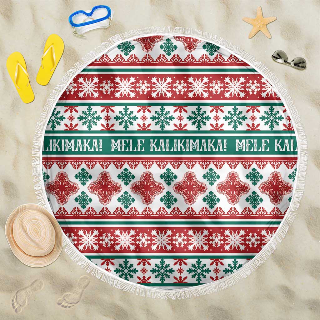 Mele Kalikimaka Hawaii Christmas Beach Blanket Hawaiian Quilt Pattern Style LT9 One Size 150cm Beige - Polynesian Pride