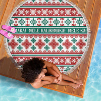 Mele Kalikimaka Hawaii Christmas Beach Blanket Hawaiian Quilt Pattern Style LT9 - Polynesian Pride