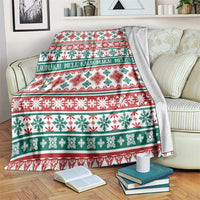 Mele Kalikimaka Hawaii Christmas Blanket Hawaiian Quilt Pattern Style - Polynesian Pride