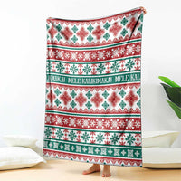 Mele Kalikimaka Hawaii Christmas Blanket Hawaiian Quilt Pattern Style - Polynesian Pride