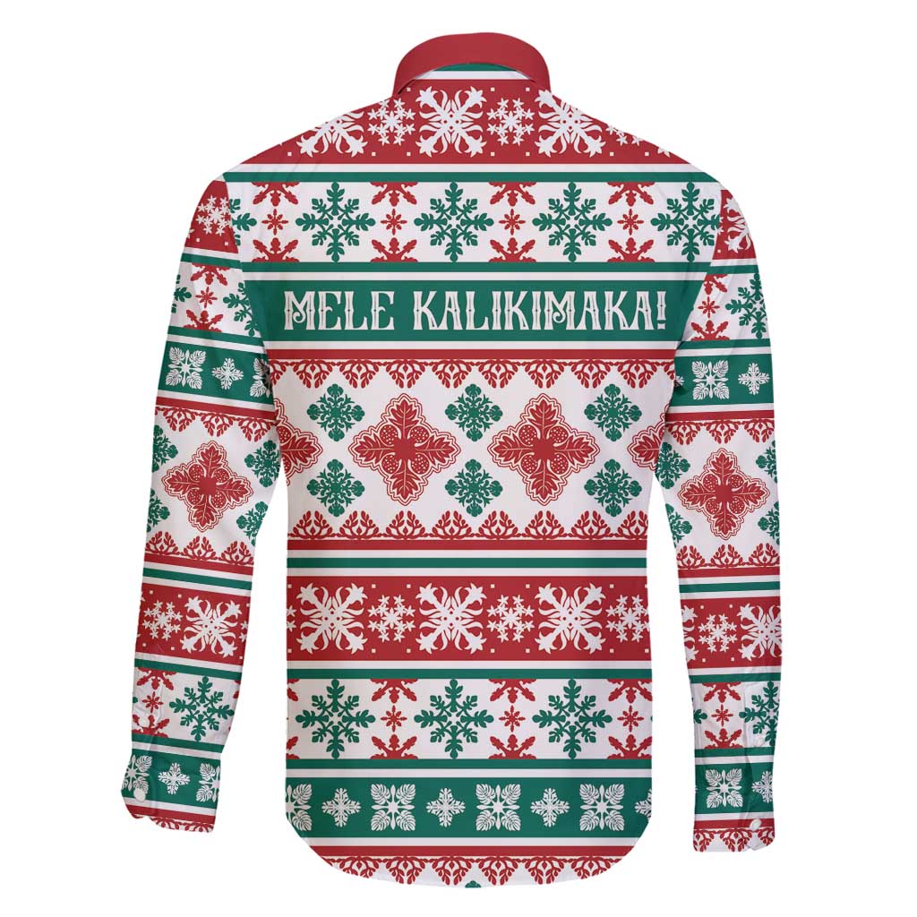 Mele Kalikimaka Hawaii Christmas Family Matching Mermaid Dress and Hawaiian Shirt Hawaiian Quilt Pattern Style - Polynesian Pride