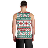 Mele Kalikimaka Hawaii Christmas Men Tank Top Hawaiian Quilt Pattern Style - Polynesian Pride