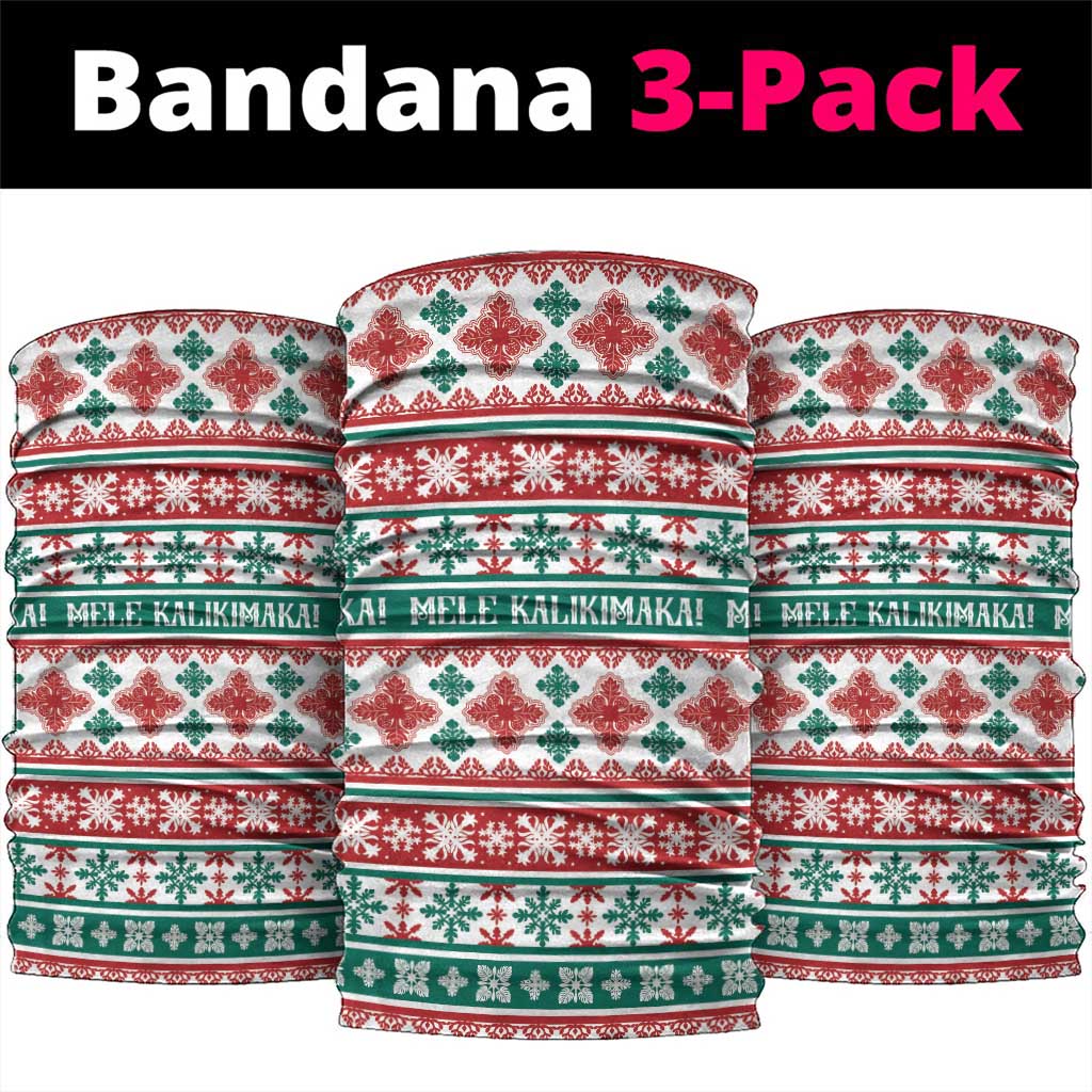 Mele Kalikimaka Hawaii Christmas Neck Gaiter Hawaiian Quilt Pattern Style LT9 package One Size: 25*50cm Beige - Polynesian Pride
