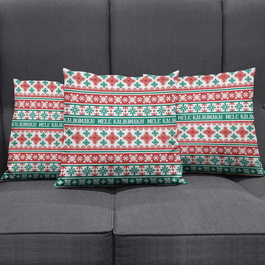 Mele Kalikimaka Hawaii Christmas Pillow Cover Hawaiian Quilt Pattern Style LT9 - Polynesian Pride