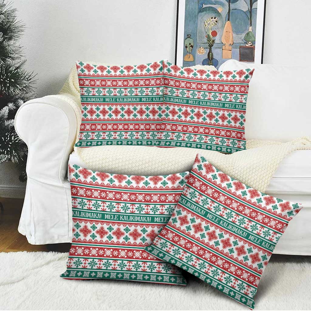 Mele Kalikimaka Hawaii Christmas Pillow Cover Hawaiian Quilt Pattern Style LT9 - Polynesian Pride